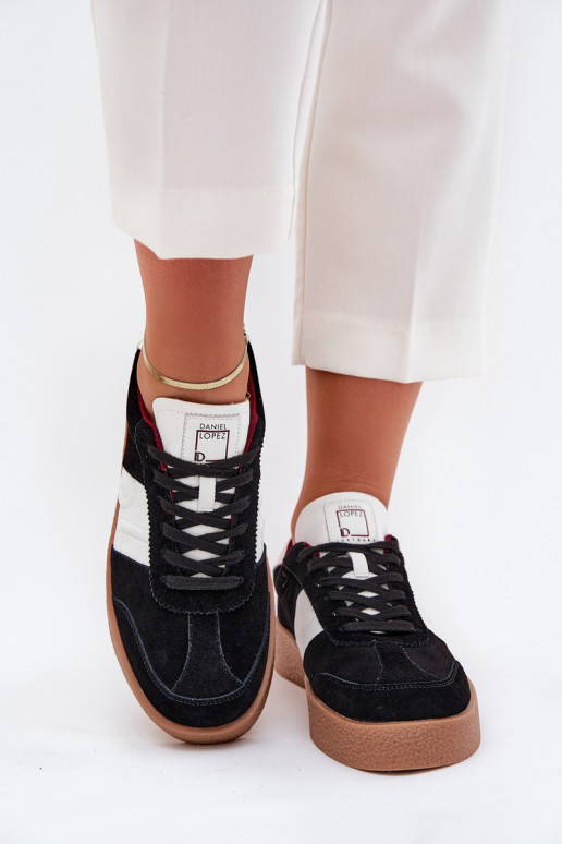 en daim Chaussures modèle baskets Féminin Daniel Lopez Just Dare SS2D4021 couleur noire en daim Chaussures modèle baskets Féminin Daniel Lopez Just Dare SS2D4021 couleur noire