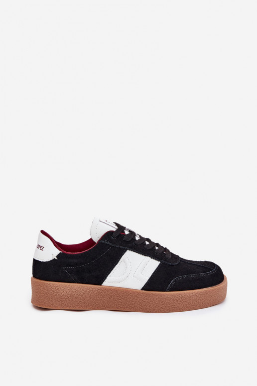 en daim Chaussures modèle baskets Féminin Daniel Lopez Just Dare SS2D4021 couleur noire en daim Chaussures modèle baskets Féminin Daniel Lopez Just Dare SS2D4021 couleur noire