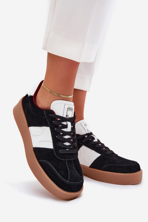 en daim Chaussures modèle baskets Féminin Daniel Lopez Just Dare SS2D4021 couleur noire en daim Chaussures modèle baskets Féminin Daniel Lopez Just Dare SS2D4021 couleur noire