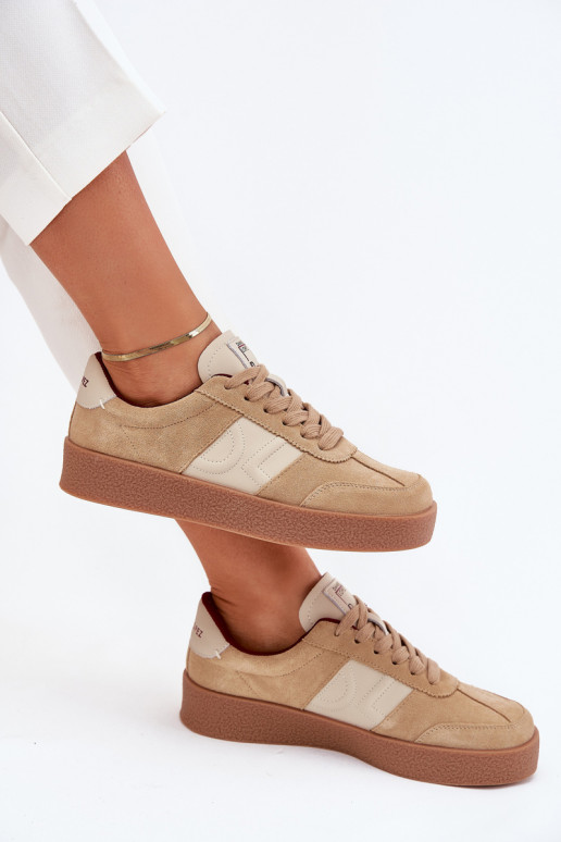 en daim Chaussures modèle baskets Féminin Daniel Lopez Just Dare SS2D4022 beige en daim Chaussures modèle baskets Féminin Daniel Lopez Just Dare SS2D4022 beige