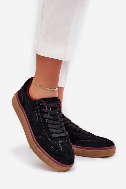 en daim Féminin Chaussures modèle baskets Daniel Lopez Just Dare SS2D4006 couleur noire en daim Féminin Chaussures modèle baskets Daniel Lopez Just Dare SS2D4006 couleur noire