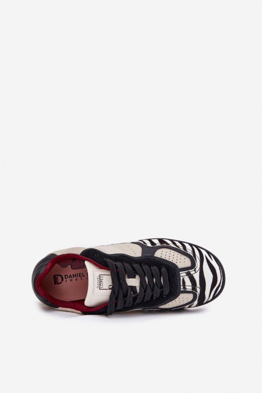 Chaussures modèle baskets Féminin Daniel Lopez Just Dare SS2D4015 Zebra beige Chaussures modèle baskets Féminin Daniel Lopez Just Dare SS2D4015 Zebra beige