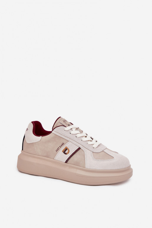 Peau Féminin Chaussures modèle baskets avec une plateforme Daniel Lopez Just Dare SS2D4003 beige Peau Féminin Chaussures modèle baskets avec une plateforme Daniel Lopez Just Dare SS2D4003 beige