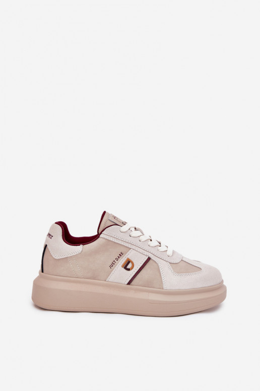 Peau Féminin Chaussures modèle baskets avec une plateforme Daniel Lopez Just Dare SS2D4003 beige Peau Féminin Chaussures modèle baskets avec une plateforme Daniel Lopez Just Dare SS2D4003 beige