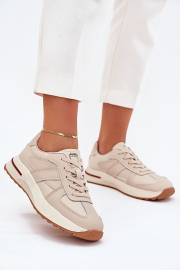 Baskets de sport en cuir pour femmes Daniel Lopez Just Dare SS2D4043 couleur sable 2