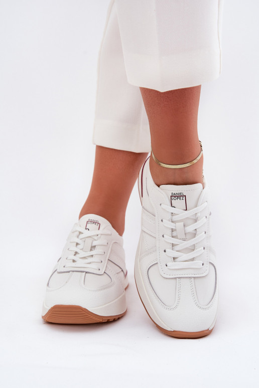 Peau Chaussures de sport pour femmes, baskets Daniel Lopez Just Dare SS2D4042 couleur blanche Peau Chaussures de sport pour femmes, baskets Daniel Lopez Just Dare SS2D4042 couleur blanche