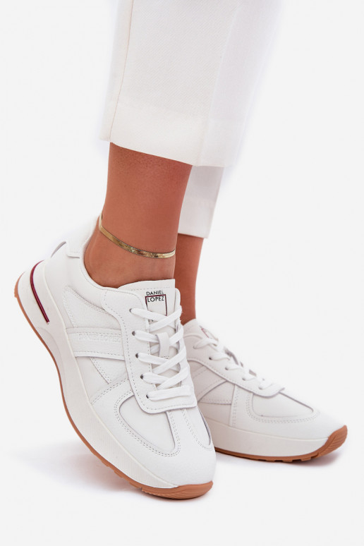 Peau Chaussures de sport pour femmes, baskets Daniel Lopez Just Dare SS2D4042 couleur blanche Peau Chaussures de sport pour femmes, baskets Daniel Lopez Just Dare SS2D4042 couleur blanche