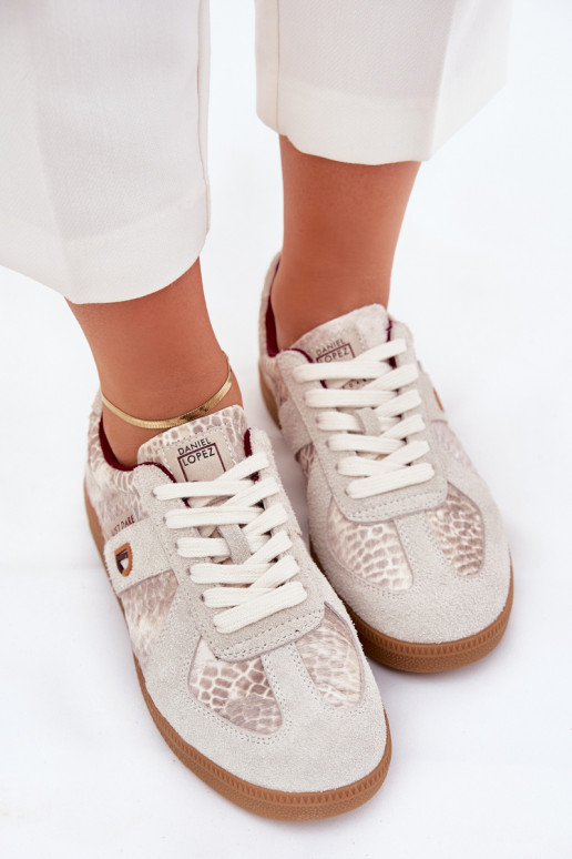 Chaussures modèle baskets Féminin Daniel Lopez Just Dare SS2D4032 Motif animalier beige Chaussures modèle baskets Féminin Daniel Lopez Just Dare SS2D4032 Motif animalier beige
