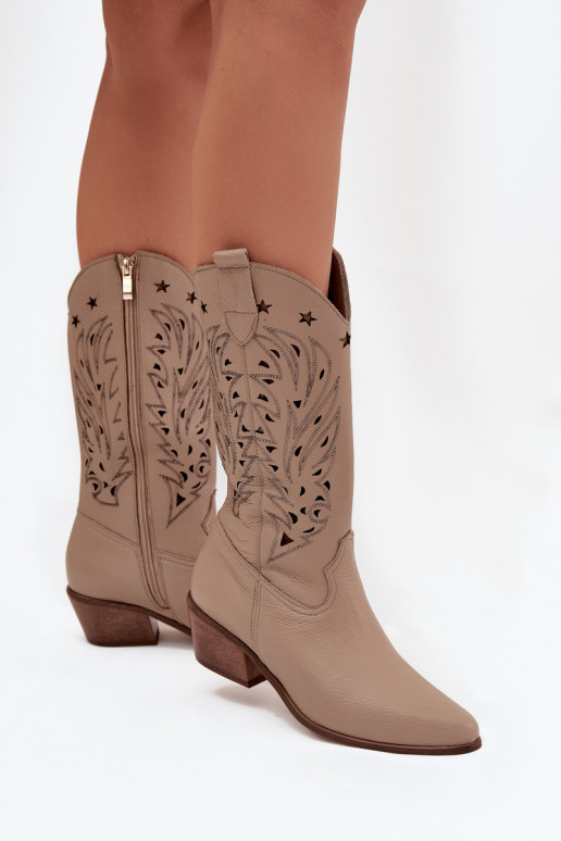 Peau bottesAżuroÀą CholeÀką Zazoo 3714 beige