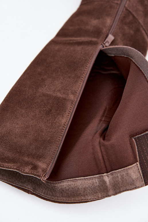 en daim bottes avec des talons Verrouillage CzekoladoÀe Lissara en daim bottes avec des talons Verrouillage CzekoladoÀe Lissara