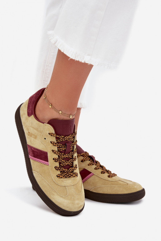 en daim Faible Chaussures modèle baskets Féminin Big Star SS274680 HI-POLY SYSTEM Calcaire en daim Faible Chaussures modèle baskets Féminin Big Star SS274680 HI-POLY SYSTEM Calcaire