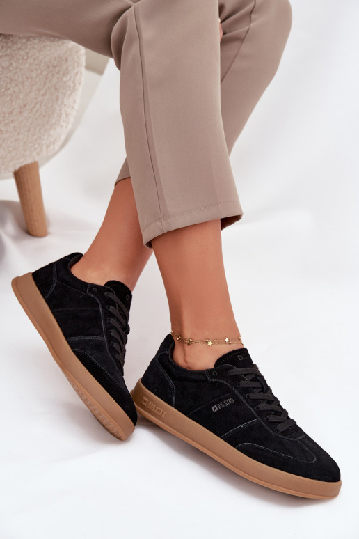 en daim Chaussures modèle baskets Féminin Big Star SS274673 HI-POLY SYSTEM couleur noire en daim Chaussures modèle baskets Féminin Big Star SS274673 HI-POLY SYSTEM couleur noire