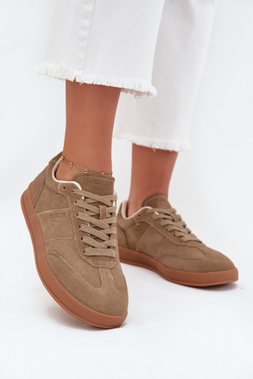 en daim Chaussures modèle baskets Féminin Big Star SS274675 HI-POLY SYSTEM beige 2