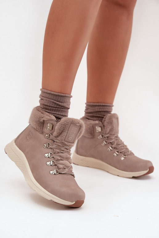 chaussures Féminin avec un manteau de fourrure Big Star MM274487 couleur grise chaussures Féminin avec un manteau de fourrure Big Star MM274487 couleur grise