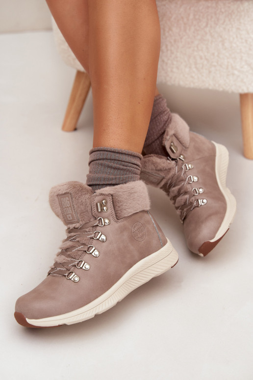 chaussures Féminin avec un manteau de fourrure Big Star MM274487 couleur grise chaussures Féminin avec un manteau de fourrure Big Star MM274487 couleur grise