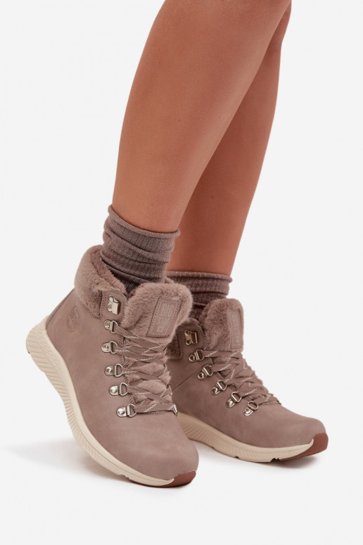 chaussures Féminin avec un manteau de fourrure Big Star MM274487 couleur grise chaussures Féminin avec un manteau de fourrure Big Star MM274487 couleur grise