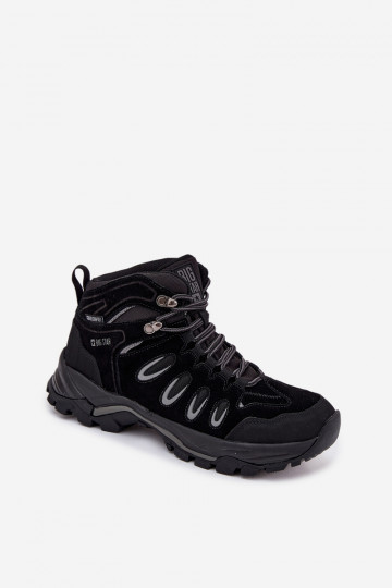 Bottes de randonnée en cuir pour hommes Big Star OO17433 HI-POLY SYSTEM noires