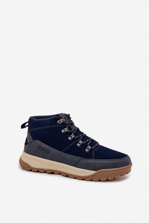 en daim bottes de randonnée Mâle Big Star SS174264 bleu foncé en daim bottes de randonnée Mâle Big Star SS174264 bleu foncé
