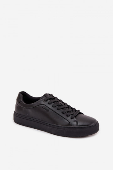 Baskets décontractées en cuir pour hommes Big Star SS174121 noires