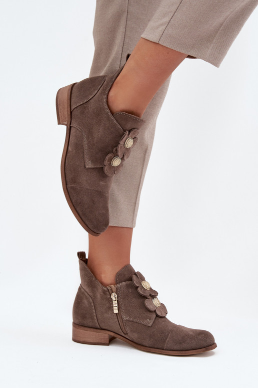 en daim chaussures Féminin Avec des décorationsi avec des motifs florauxkami Zazoo 3080 beige en daim chaussures Féminin Avec des décorationsi avec des motifs florauxkami Zazoo 3080 beige