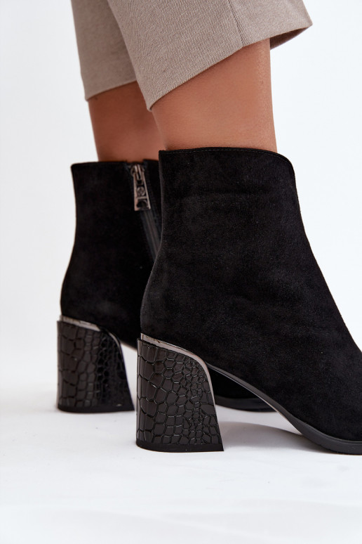 en daim Bottes pour femmes avec une empreinte réchauffer Vinceza 66801 couleur noire en daim Bottes pour femmes avec une empreinte réchauffer Vinceza 66801 couleur noire