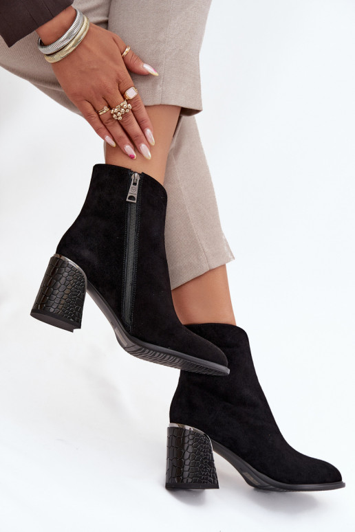 en daim Bottes pour femmes avec une empreinte réchauffer Vinceza 66801 couleur noire en daim Bottes pour femmes avec une empreinte réchauffer Vinceza 66801 couleur noire