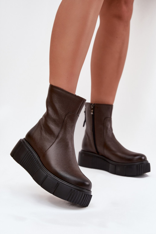 Zazoo 60369 Bottes pour femmes avec une plateforme CzekoladoÀe Zazoo 60369 Bottes pour femmes avec une plateforme CzekoladoÀe