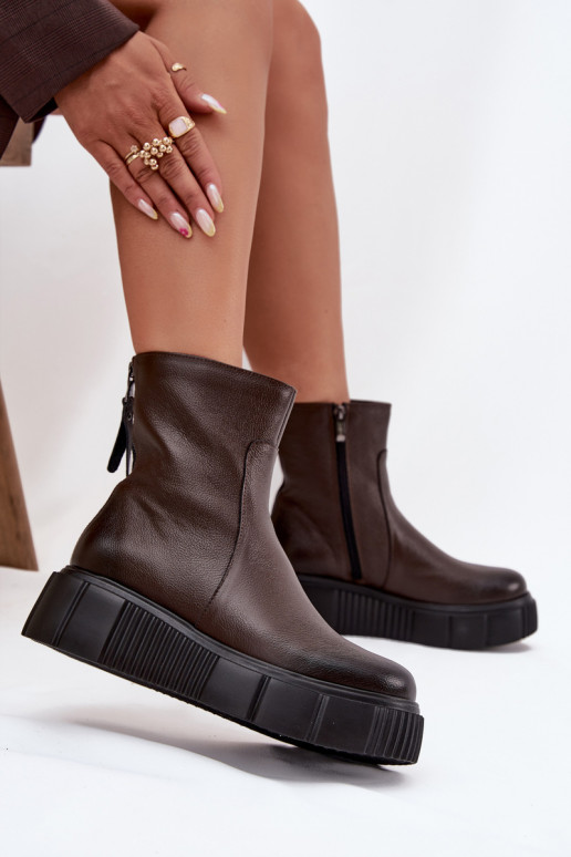 Zazoo 60369 Bottes pour femmes avec une plateforme CzekoladoÀe Zazoo 60369 Bottes pour femmes avec une plateforme CzekoladoÀe