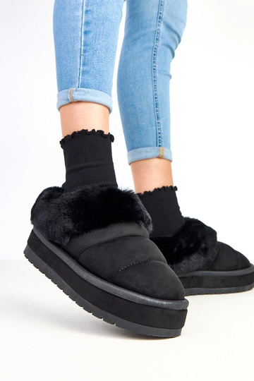 Bottes de neige courtes noires, isolées en fourrure, Almeida 2
