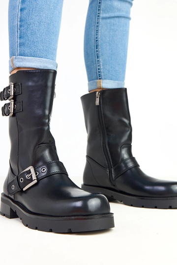 Bottines noires à...