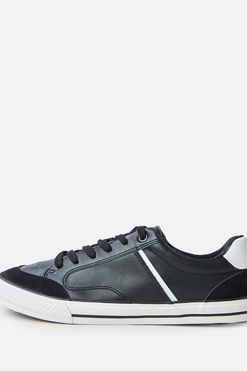 Baskets noires pour hommes avec détails blancs William 2