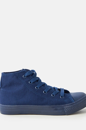 Baskets montantes bleu marine pour hommes Caio