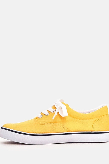 Baskets jaunes pour enfants avec lacets Bollis 2