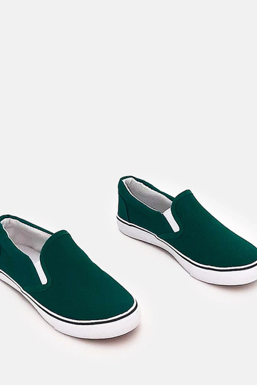 Baskets slip-on vertes pour...