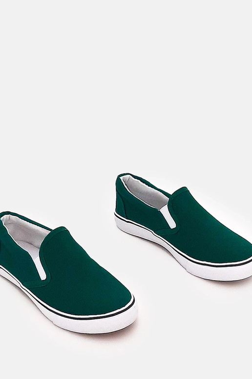 Baskets slip-on vertes pour enfants...