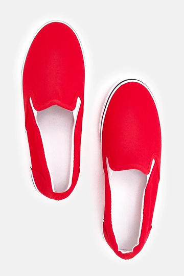 Baskets slip-on rouges pour enfants Lagunes