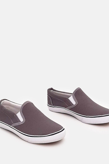 Baskets slip-on grises pour enfants Lagunes