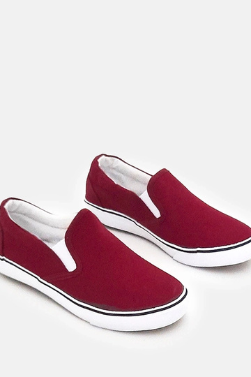 Baskets slip-on bordeaux...
