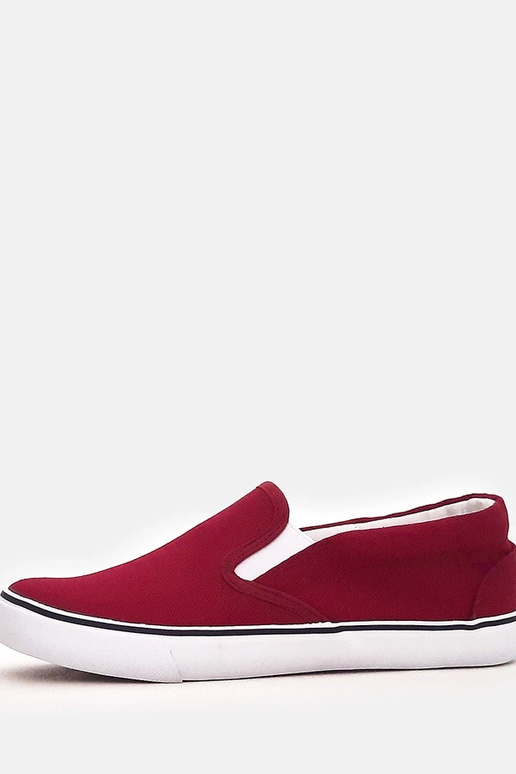Baskets slip-on bordeaux pour enfants...