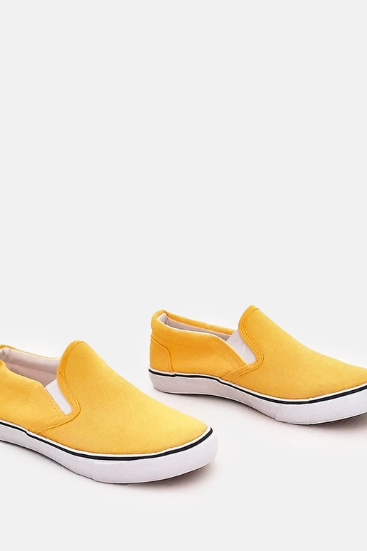 Baskets slip-on jaunes pour enfants...