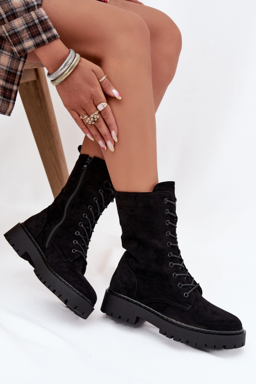 Bottes de travail pour femmes doublées, couleur noire, Tai turirvielle