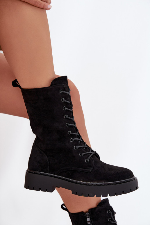 Bottes de travail pour femmes doublées, couleur noire, Tai turirvielle