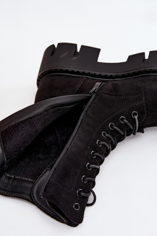 Bottines doublées et chaudes pour femmes avec ornements noirs Melisse