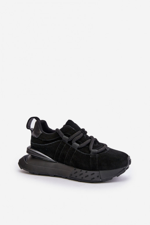 en daim Chaussures modèle baskets Féminin avec une plateformeGrubym Laçagem Artiker 54C1464 couleur noire