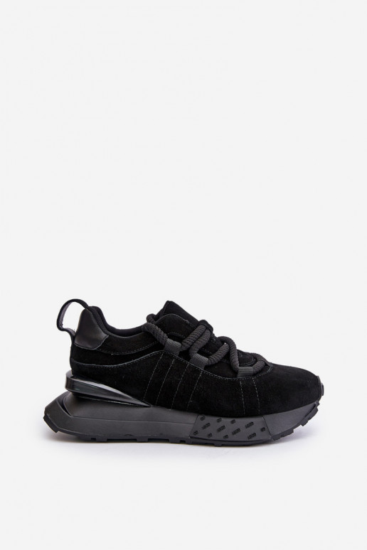 en daim Chaussures modèle baskets Féminin avec une plateformeGrubym Laçagem Artiker 54C1464 couleur noire