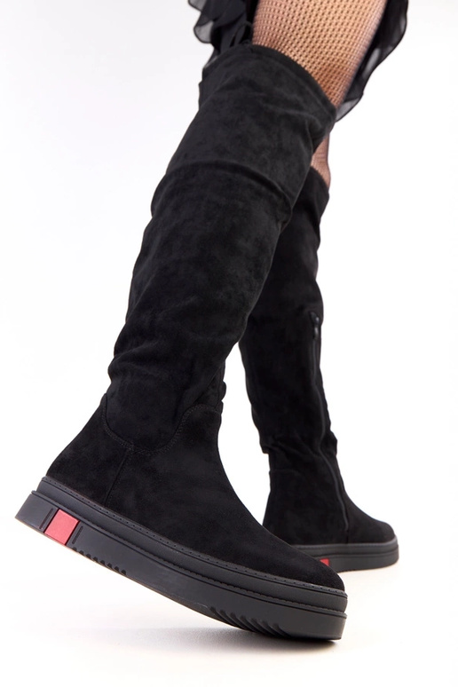 Bottes noires à plateforme Barissa