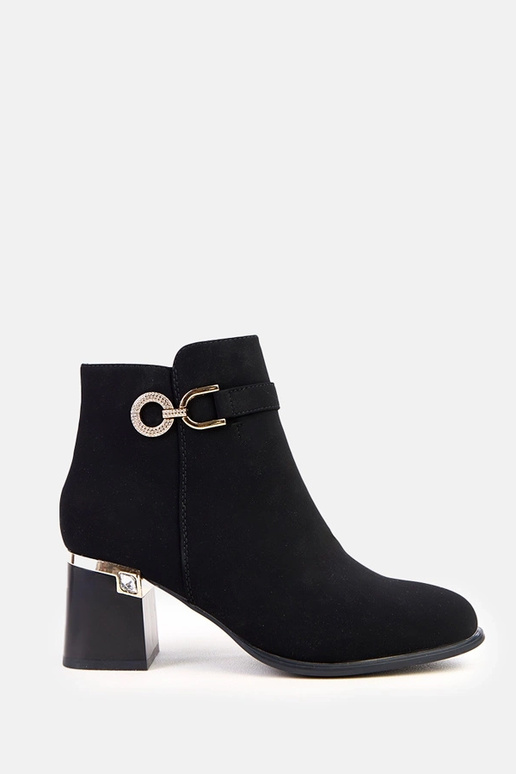 Bottines noires élégantes avec...