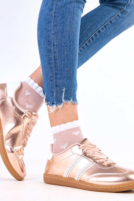 Baskets champagne pour femmes avec...