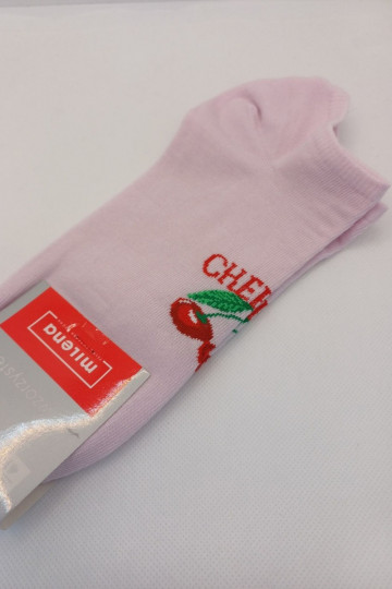 Chaussettes couleur rose pour femmes « CERISES »