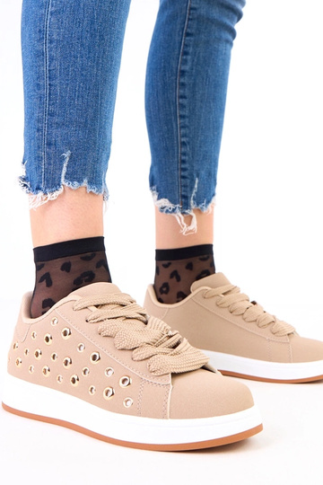 Baskets marron sur... 2